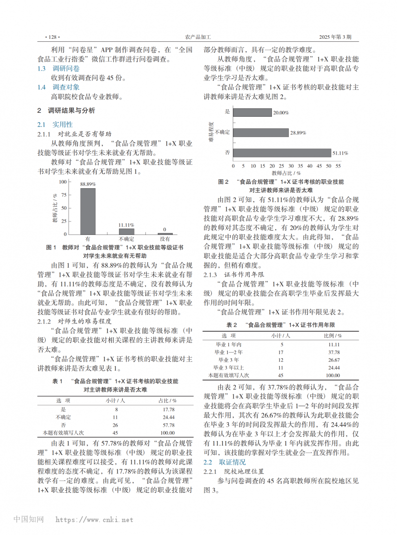 高職院校“食品合規(guī)管理”1+X 職業(yè)技能等級證書調(diào)研與分析_01